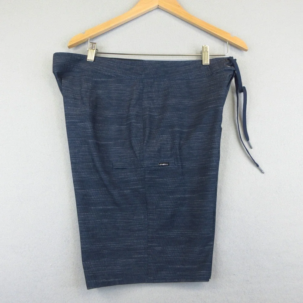 O'Neill Boardshorts Mens 34 Blue Heathered Stretch Swim Surf Beach